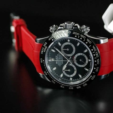 rubber b strap rolex daytona|rolex daytona vintage leather strap.